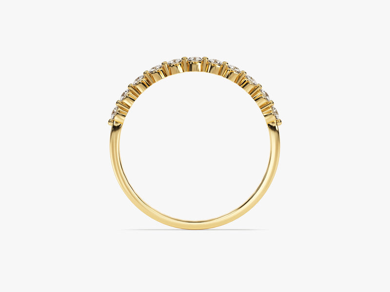 Gold diamond eternity ring for jewelry company