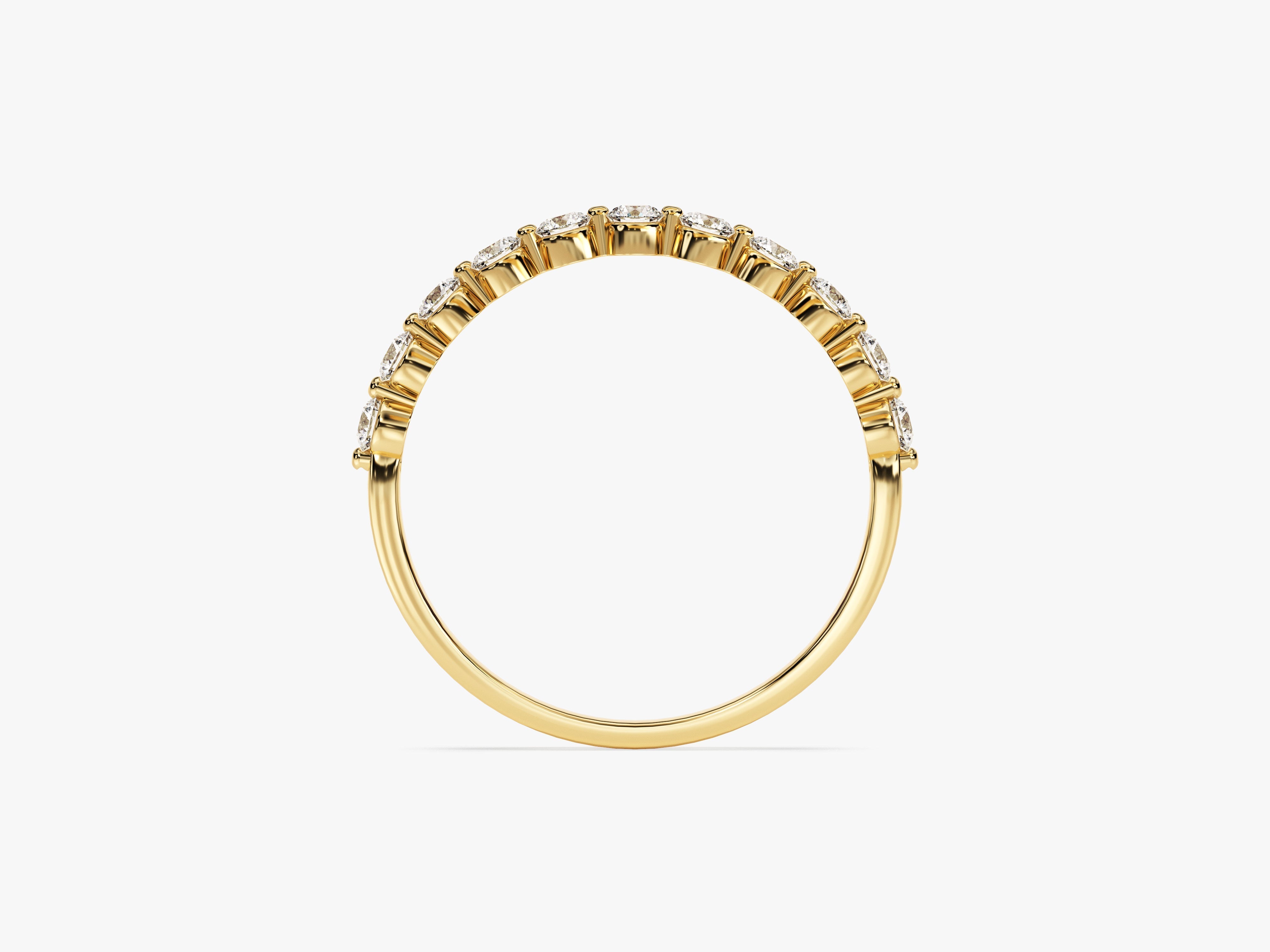 Gold diamond eternity ring for jewelry company