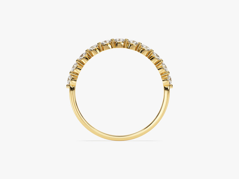 Gold diamond eternity ring for jewelry company