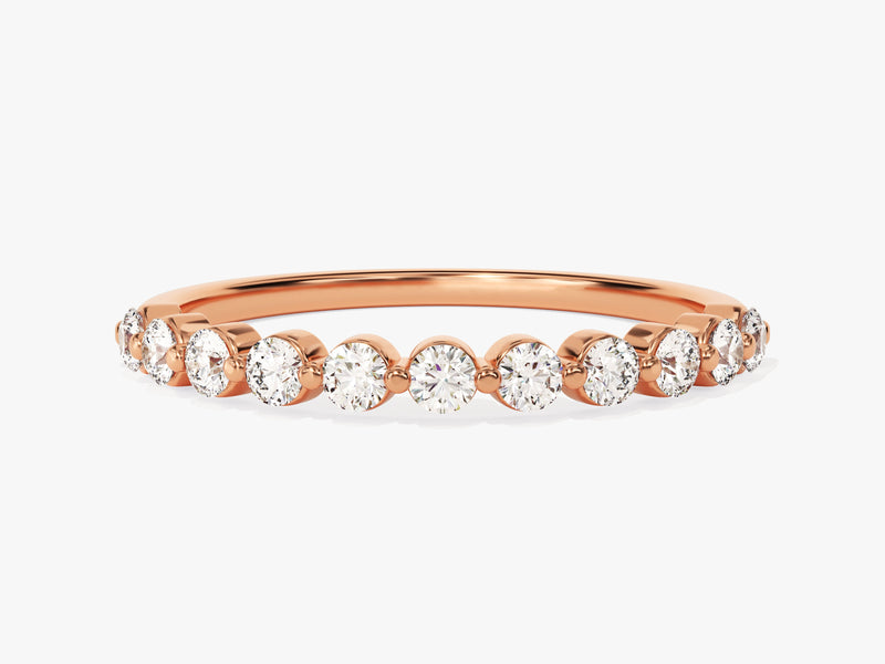 Rose gold diamond band ring jewelry