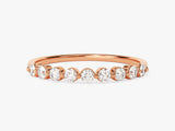 Rose gold diamond band ring jewelry