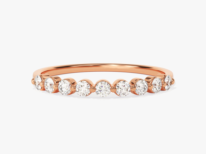 Rose gold diamond band ring jewelry