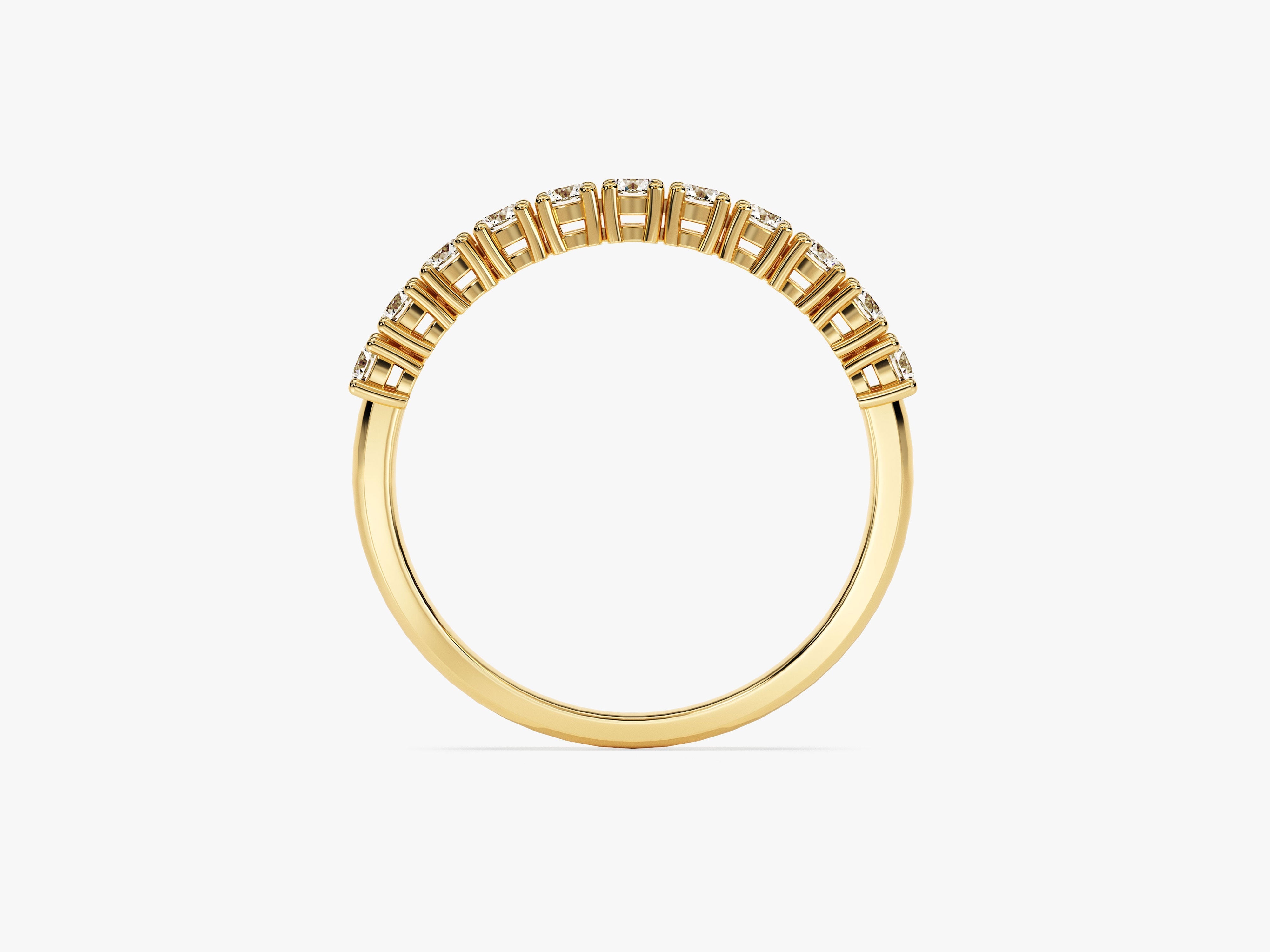 Gold diamond band ring for jewelry company