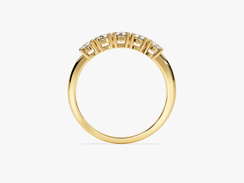 Gold diamond band ring, fine jewelry, luxury engagement ring