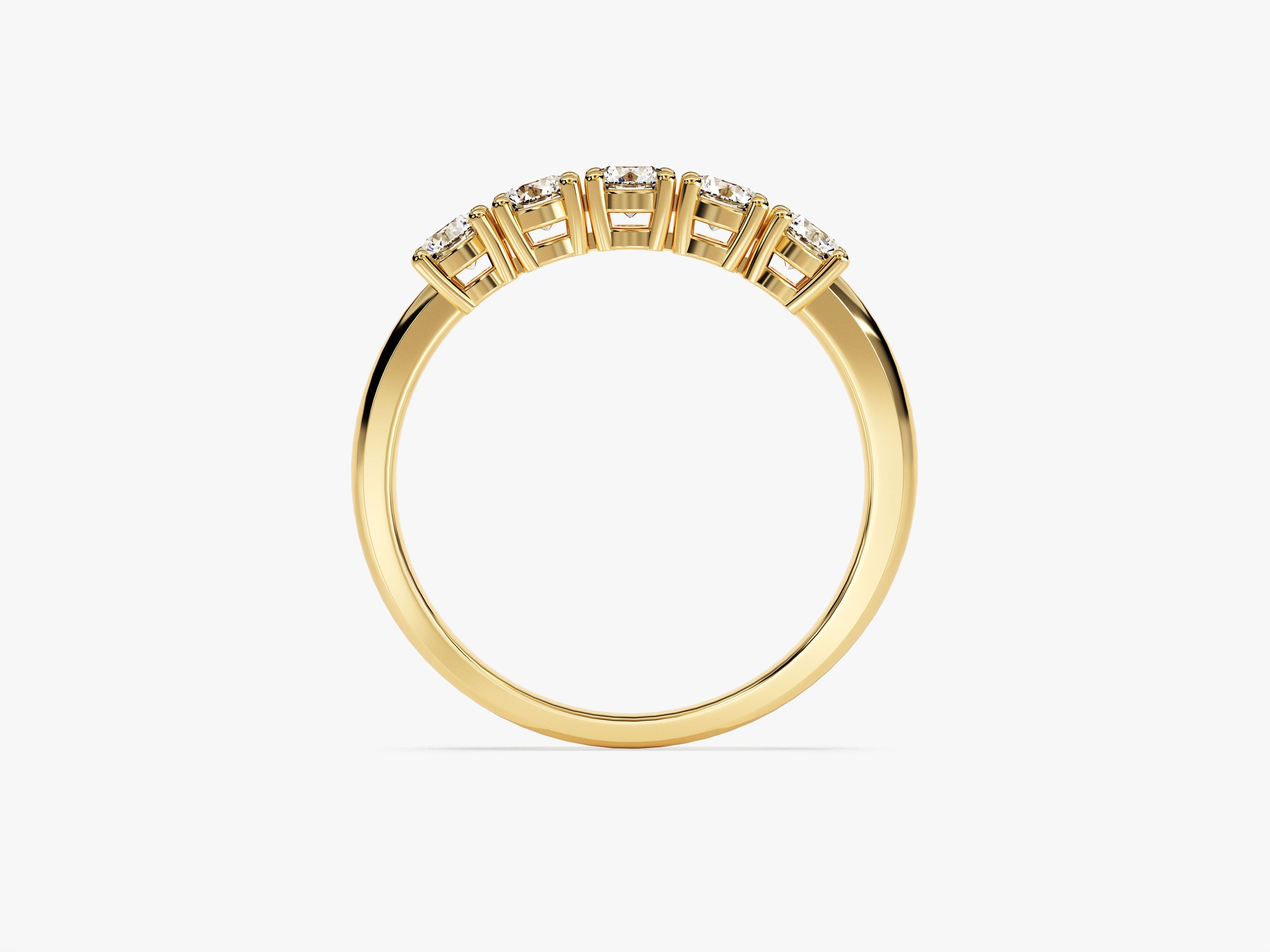 Gold diamond band ring, fine jewelry, elegant design