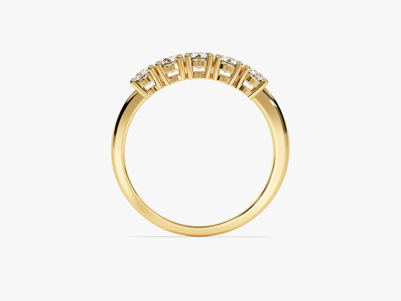 Gold diamond band ring, fine jewelry, elegant design