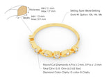 Gold diamond ring with bezel setting and detailed specifications