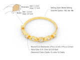 Gold diamond ring with bezel setting and detailed specifications