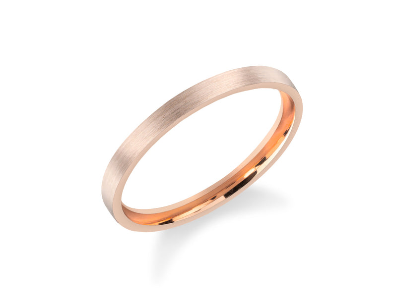 Rose gold brushed band ring jewelry for sale