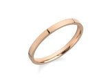 Rose gold band ring, minimalist jewelry, elegant wedding band