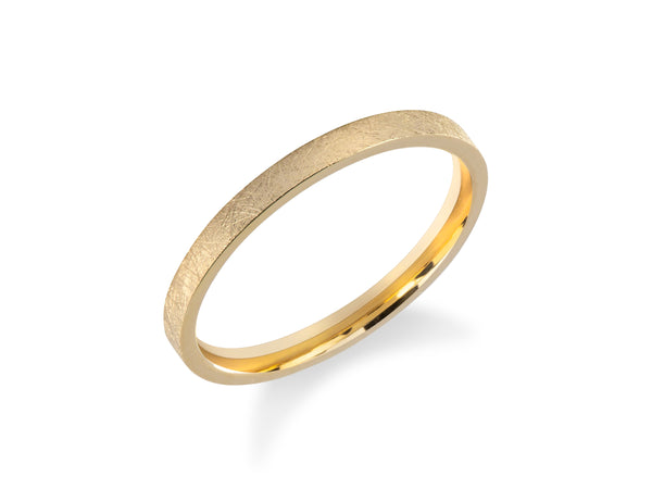 Textured gold band ring from jewelry collection
