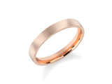 Rose gold brushed band ring jewelry
