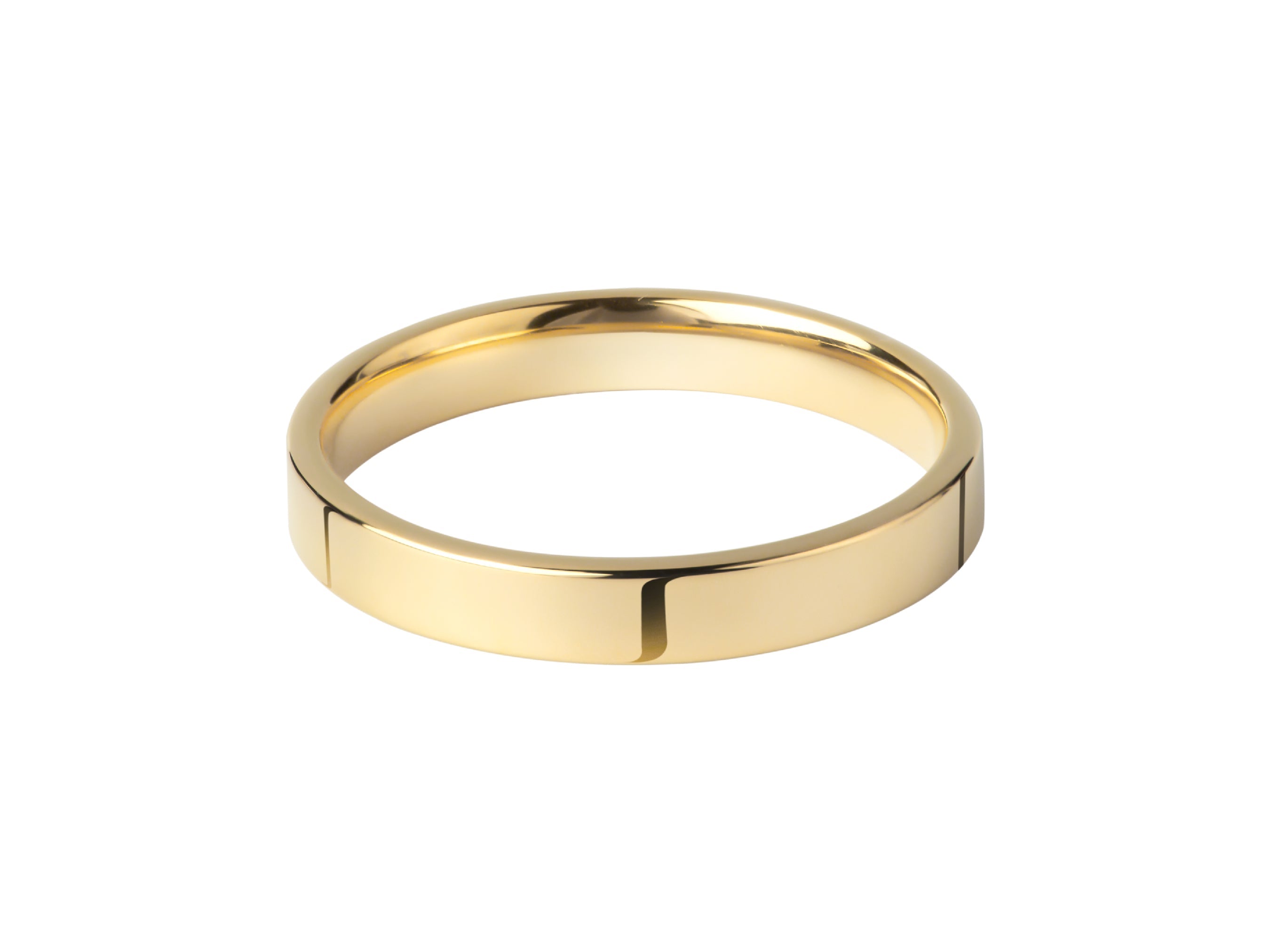 Gold wedding band, simple, elegant, jewelry for him or her