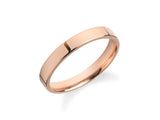 Rose gold band ring, elegant jewelry for women