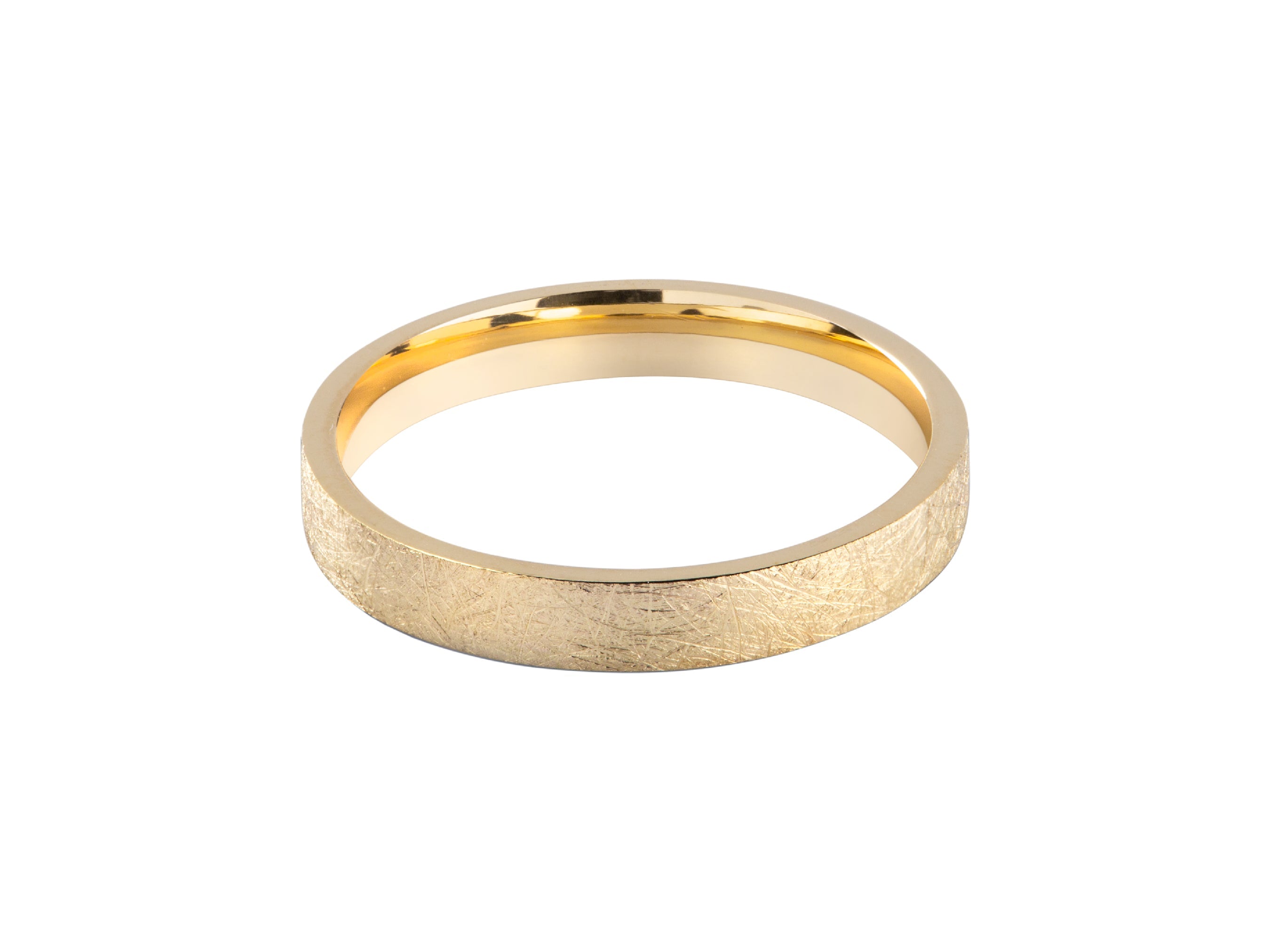 Textured gold ring for jewelry collection
