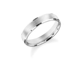 Brushed silver wedding band, jewelry, engagement ring, men's ring
