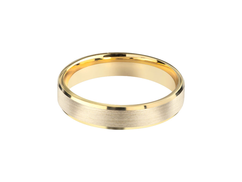 Gold brushed wedding band, jewelry, ring, luxury, elegant, modern, timeless