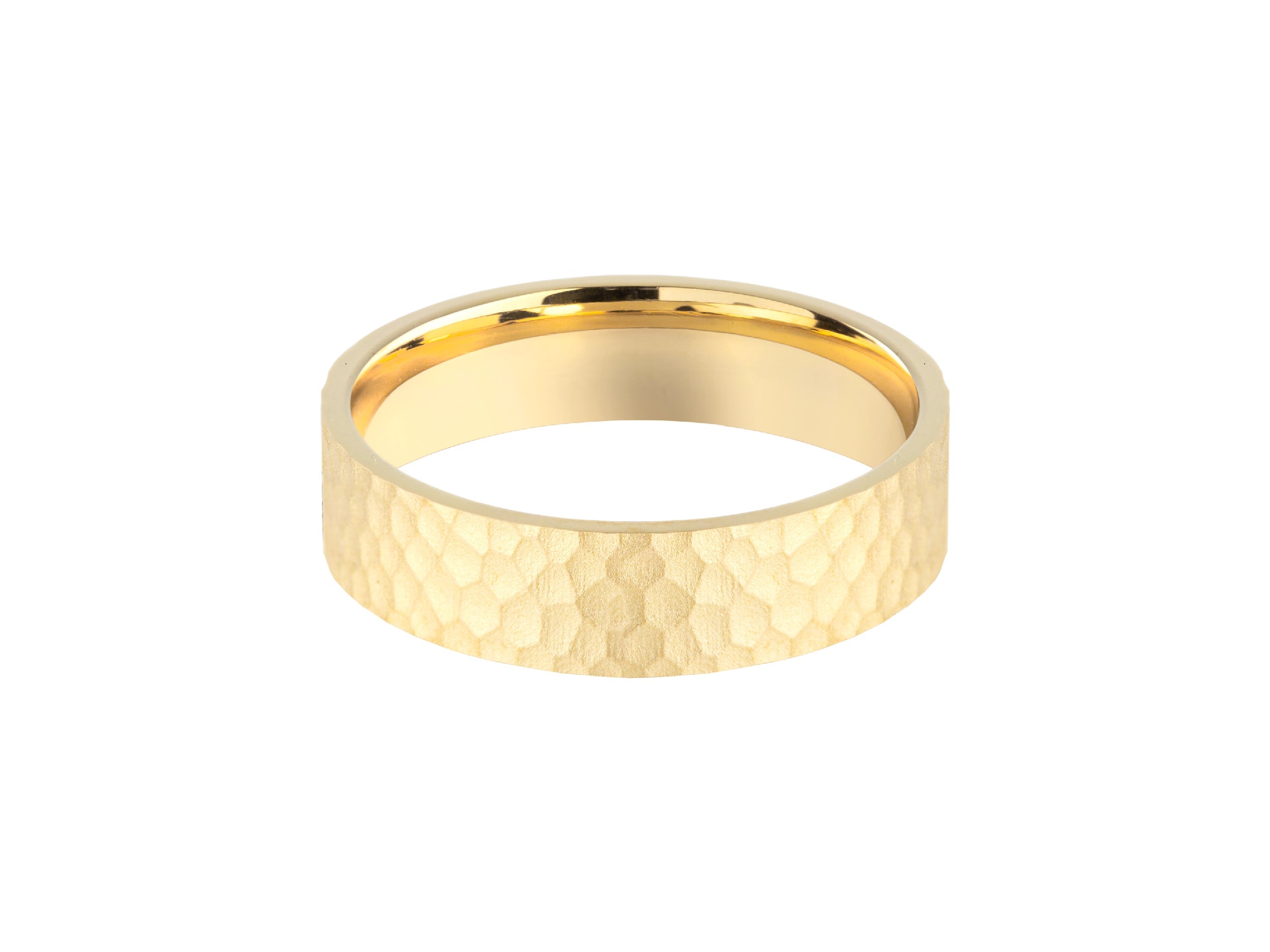 Hammered gold wedding band jewelry for sale