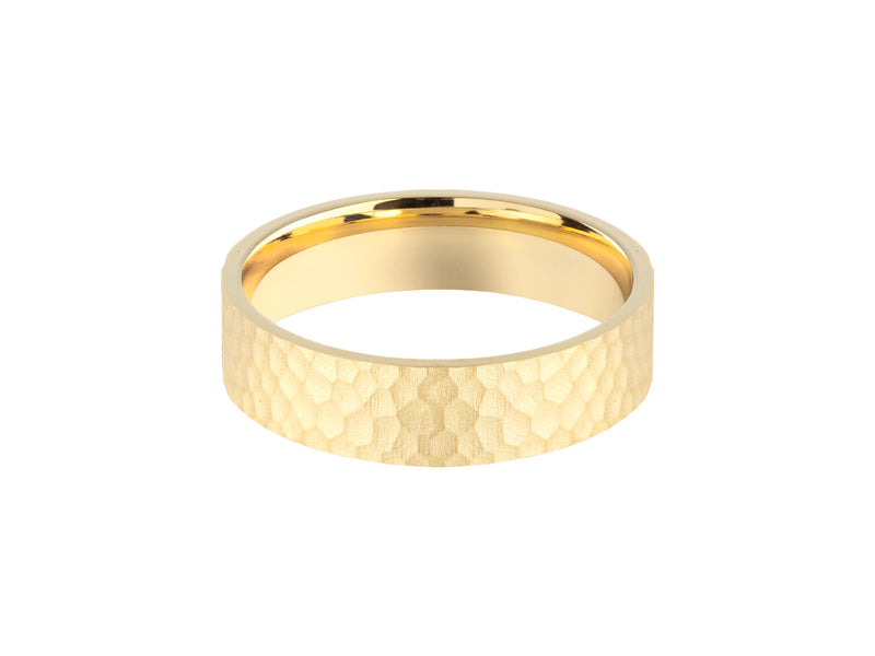 Hammered gold wedding band jewelry for sale