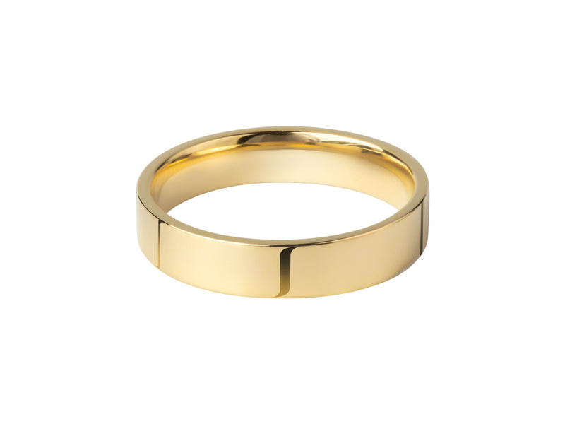 Gold band ring, elegant jewelry for your collection