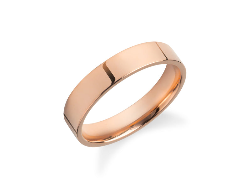 Rose gold band ring, minimalist jewelry, wedding band, engagement ring
