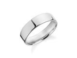 Shiny silver band ring, perfect for wedding or everyday wear
