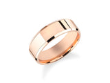 Rose gold wedding band, modern jewelry, luxury ring