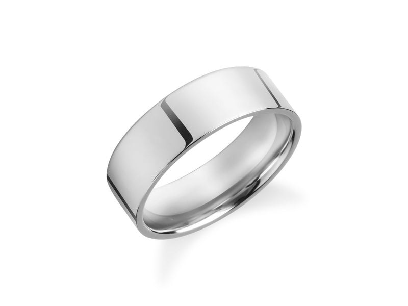 Sleek silver band ring, a classic jewelry piece