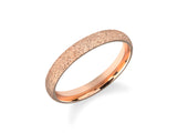 Rose gold textured band ring jewelry