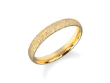 Textured gold wedding band from jewelry firm