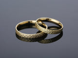 Hammered gold wedding rings jewelry