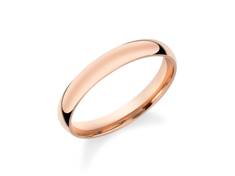 Rose gold wedding band jewelry from a fine jewelry company