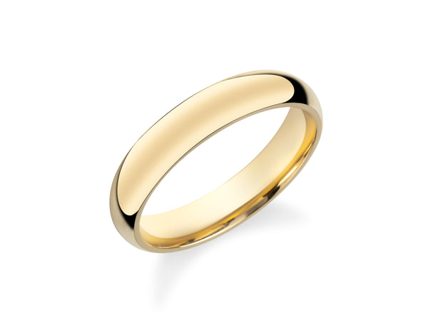 Classic gold wedding band jewelry from a fine jewelry company