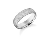 Textured silver band ring, fine jewelry for him or her
