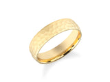 Hammered gold wedding band, elegant jewelry for your special day