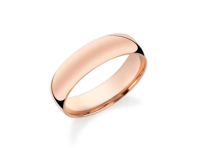 Rose gold wedding band jewelry from a fine jewelry company