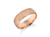 Rose gold textured ring from jewelry company