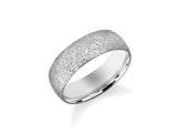 Textured silver band ring from jewelry collection