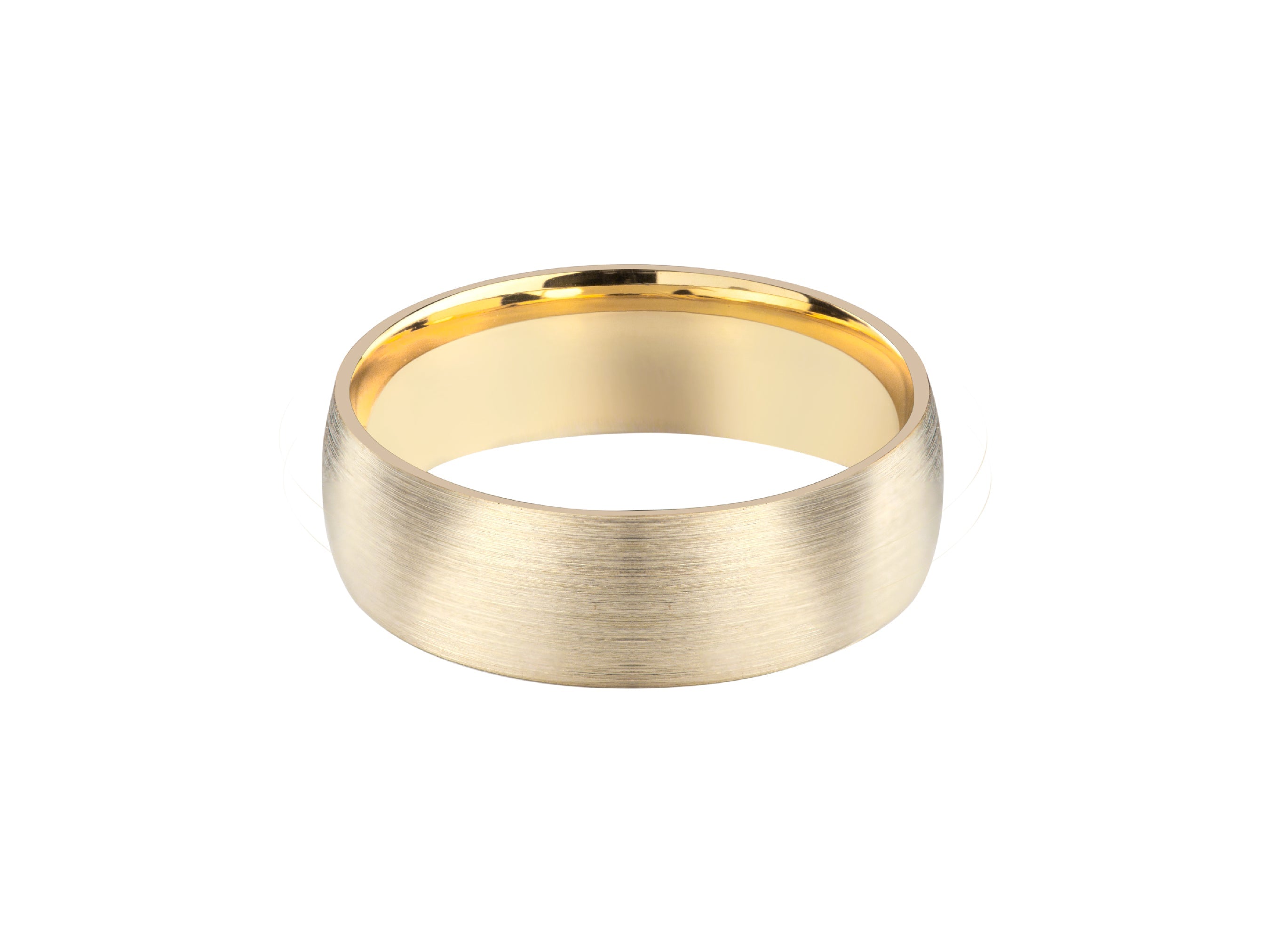 Brushed gold wedding band, jewelry, fine craftsmanship