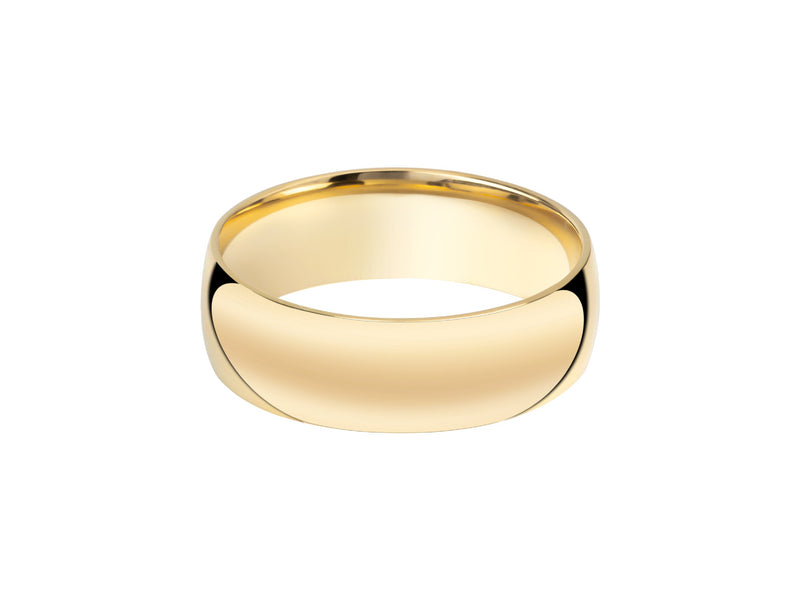 Shiny gold dome ring, perfect for jewelry collections
