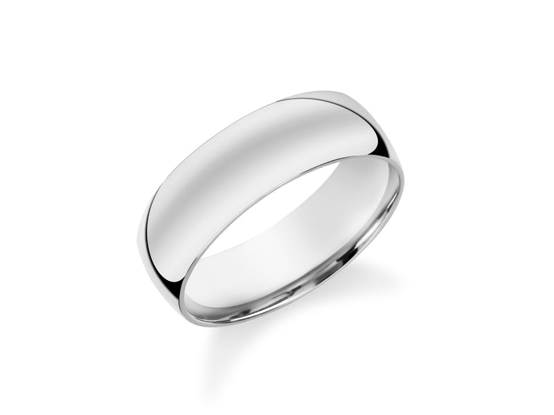 Polished silver band ring, elegant jewelry for any occasion