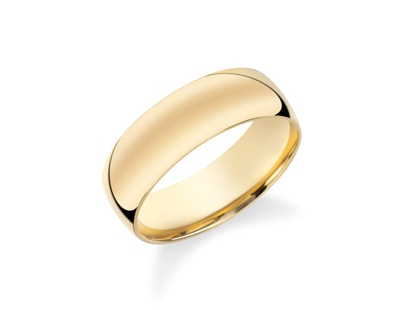 Gold wedding band jewelry, simple and elegant design