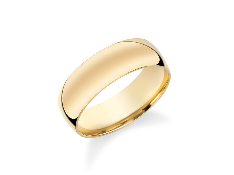 Gold wedding band jewelry, simple and elegant design