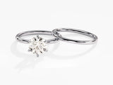 Diamond engagement ring and wedding band set from jewelry company