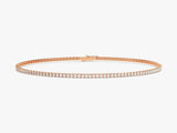 Rose gold diamond tennis bracelet fine jewelry
