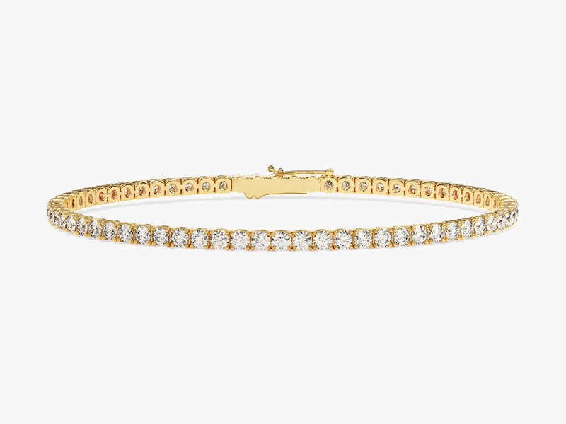 Gold diamond tennis bracelet from jewelry company