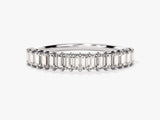 Diamond baguette eternity band ring for jewelry