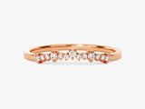 Rose gold diamond cluster ring for jewelry firm