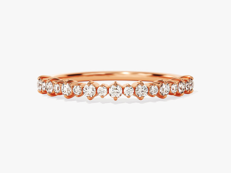 Rose gold diamond band ring jewelry