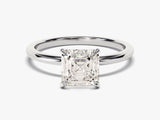 Asscher cut diamond engagement ring, fine jewelry, luxury gemstone